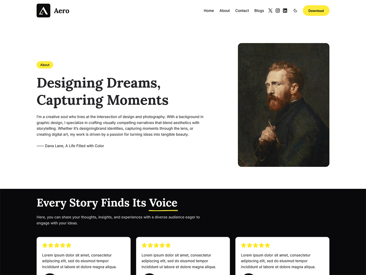 Aero FSE | Free WordPress Theme