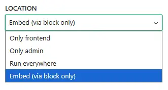CSS, JavaScript & PHP location option